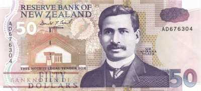New Zealand - 50  Dollars (#180a_UNC)