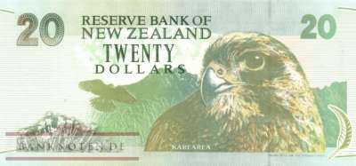 Neuseeland - 20  Dollars (#183_UNC)