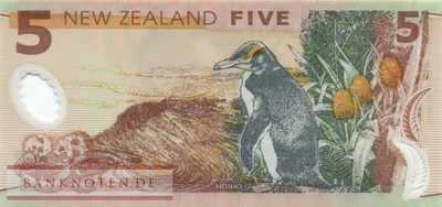 New Zealand - 5  Dollars (#185b-05_UNC)