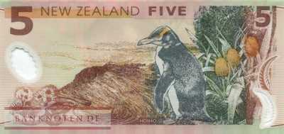 New Zealand - 5  Dollars (#185b-09_UNC)