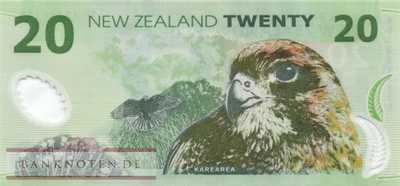 New Zealand - 20  Dollars (#187c-13_UNC)