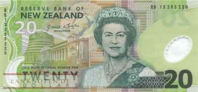 New Zealand - 20  Dollars (#187c-13_UNC)