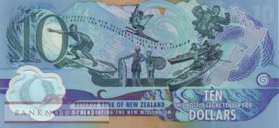 New Zealand - 10  Dollars (#190b_UNC)