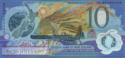 New Zealand - 10  Dollars (#190b_UNC)