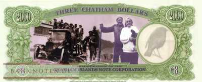 Chatham Islands - 3  Dollars - Millenium (#902_UNC)