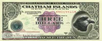 Chatham Islands - 3  Dollars - Millenium (#902_UNC)