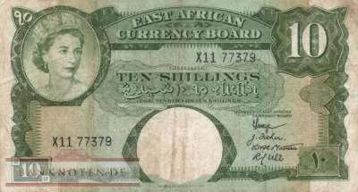 East Africa - 10  Shillings (#038_F)