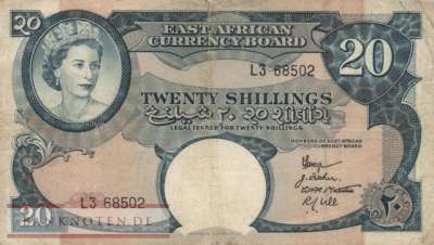 East Africa - 20  Shillings (#039_VG)