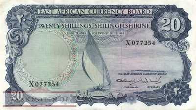 East Africa - 20  Shillings (#047_VF)