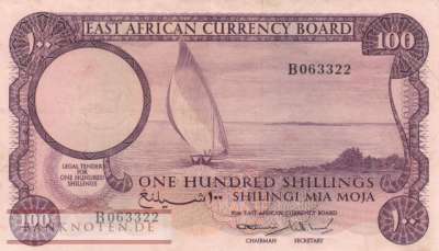 Ostafrika - 100  Shillings (#048_VF)