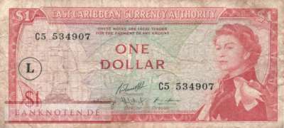St. Lucia - 1  Dollar (#013l_F)