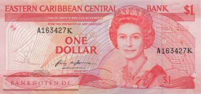 St. Kitts - 1  Dollar (#017k_VF)