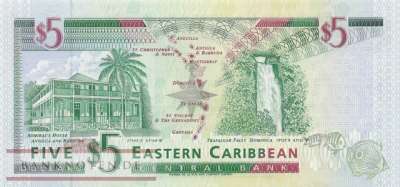 Antigua - 5  Dollars (#031a_UNC)