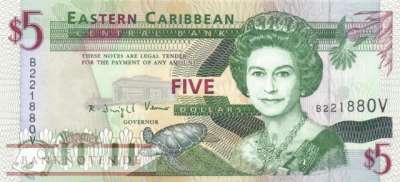 St. Vincent - 5  Dollars (#031v_UNC)