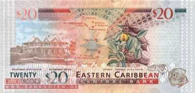 Ostkaribische Staaten - 20 Dollars (#049_UNC)