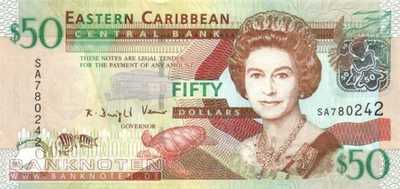 Eastern Caribean States - 50  Dollars (#050a_UNC)