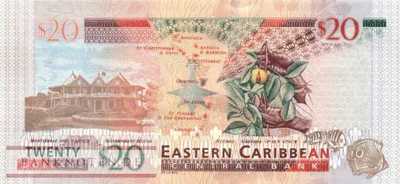 Eastern Caribean States - 20  Dollars (#053b_UNC)