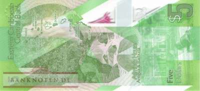 Eastern Caribean States - 5  Dollars (#056_UNC)