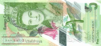 Ostkaribische Staaten - 5  Dollars (#056_UNC)