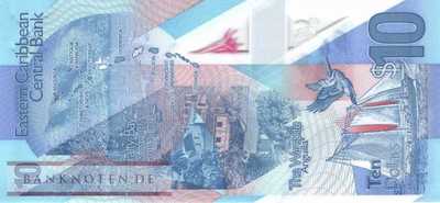 Eastern Caribean States - 10  Dollars (#057_UNC)