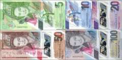 Ostkaribische Staaten: 5 - 100 Dollars 2019 (5 Banknoten)