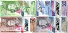 East Caribbean States: 5 - 100 2019 Dollars (5 banknotes)