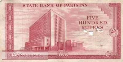 Pakistan - 500  Rupees (#019a_G)