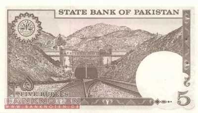 Pakistan - 5  Rupees (#028-1_UNC)