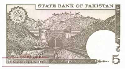 Pakistan - 5  Rupees (#038-U12_UNC)