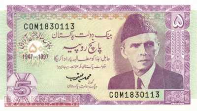 Pakistan - 5 Rupees (#044_UNC)