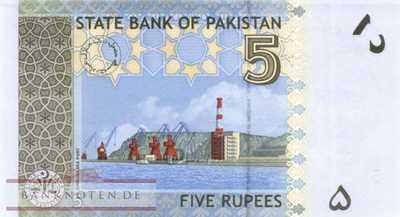 Pakistan - 5  Rupees (#053b_UNC)