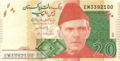 Pakistan - 20  Rupees (#055g_UNC)