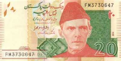 Pakistan - 20  Rupees (#055h-U2_UNC)