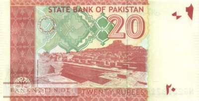 Pakistan - 20  Rupees (#055r_UNC)