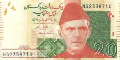 Pakistan - 20  Rupees (#055r_UNC)