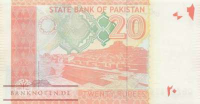 Pakistan - 20  Rupees (#055t_UNC)