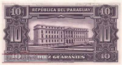 Paraguay - 10  Guaranies (#187b_UNC)