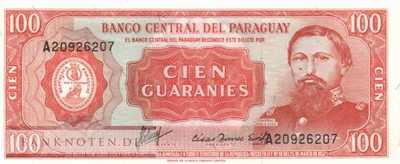 Paraguay - 100  Guaranies (#199b_UNC)
