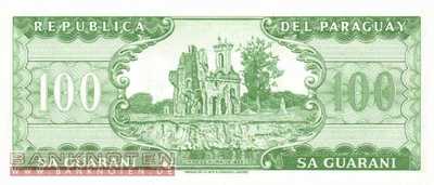 Paraguay - 100  Guaranies (#205-U4_UNC)