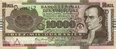 Paraguay - 10.000 Guaranies (#224b_UNC)