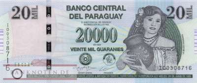 Paraguay - 20.000  Guaranies (#238d_UNC)