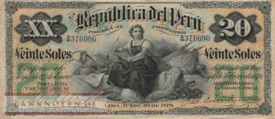 Peru - 20  Soles (#007a_F)