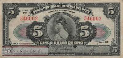 Peru - 5  Soles (#066Aa-41_F)