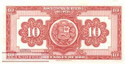 Peru - 10  Soles de Oro (#084a-62_AU)