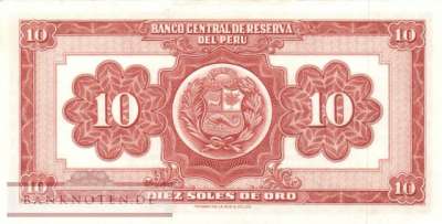 Peru - 10  Soles de Oro (#084a-63_UNC)