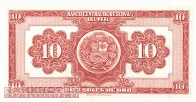 Peru - 10  Soles de Oro (#084a-63_UNC)