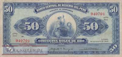 Peru - 50  Soles de Oro (#089_F)