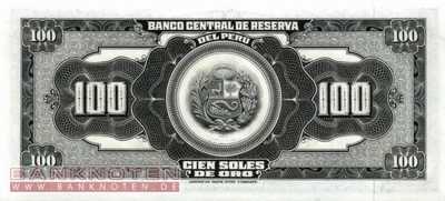 Peru - 100  Soles de Oro (#090a-65_UNC)