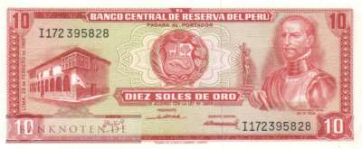 Peru - 10  Soles de Oro (#093a_UNC)