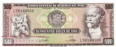 Peru - 500  Soles de Oro (#104c-7408_UNC)